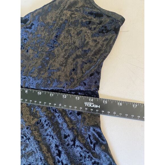 BONGO Dress Womens Large Mini Black Velvet Witchy Dark Romantic Y2K Pullover - Picture 8 of 11